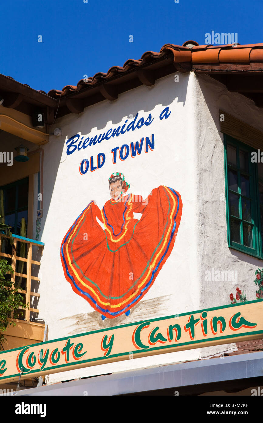 Coyote Cafe Parc d'état historique Old Town San Diego California USA Banque D'Images