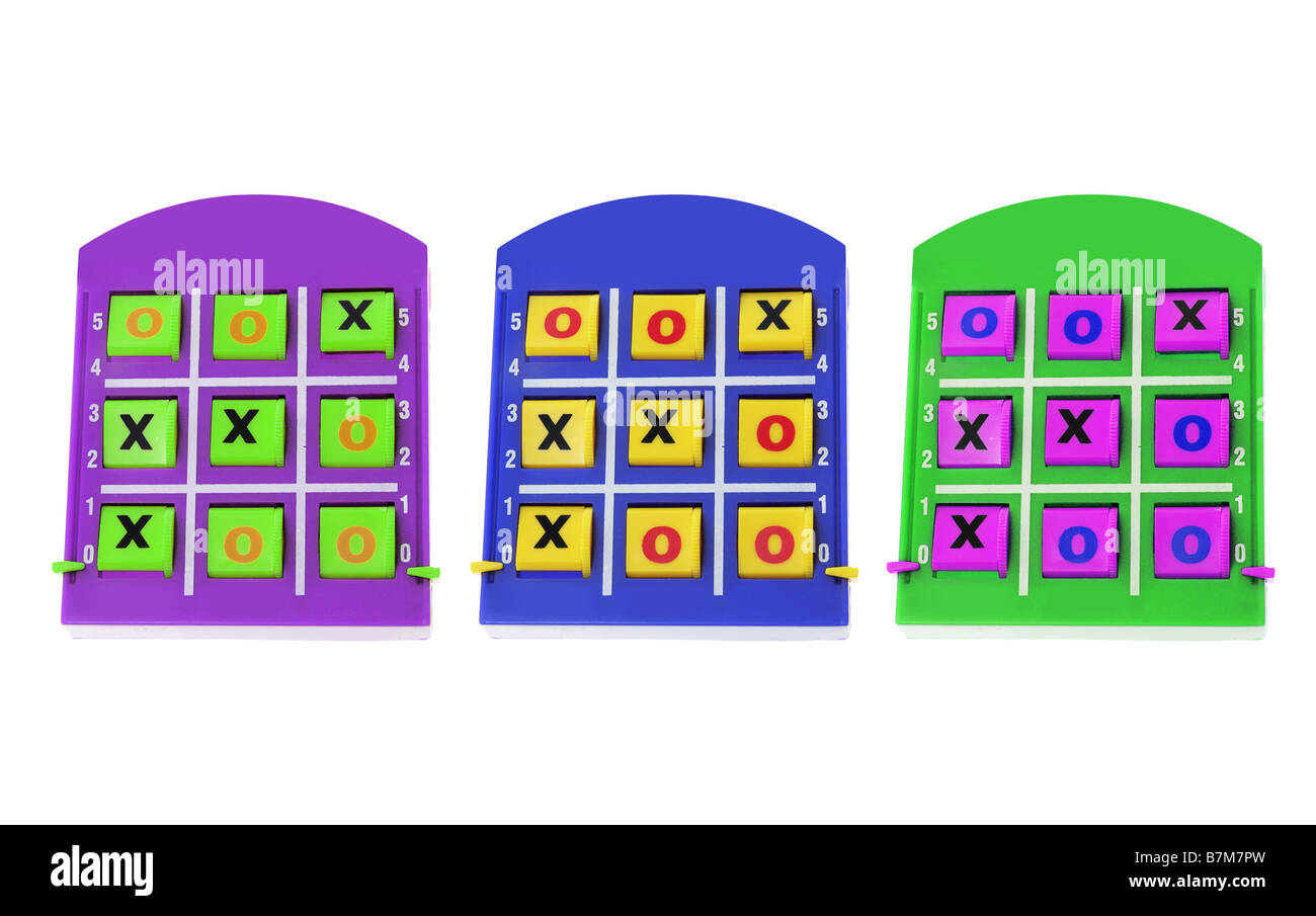 Jeu Tic Tac Toe Banque D'Images