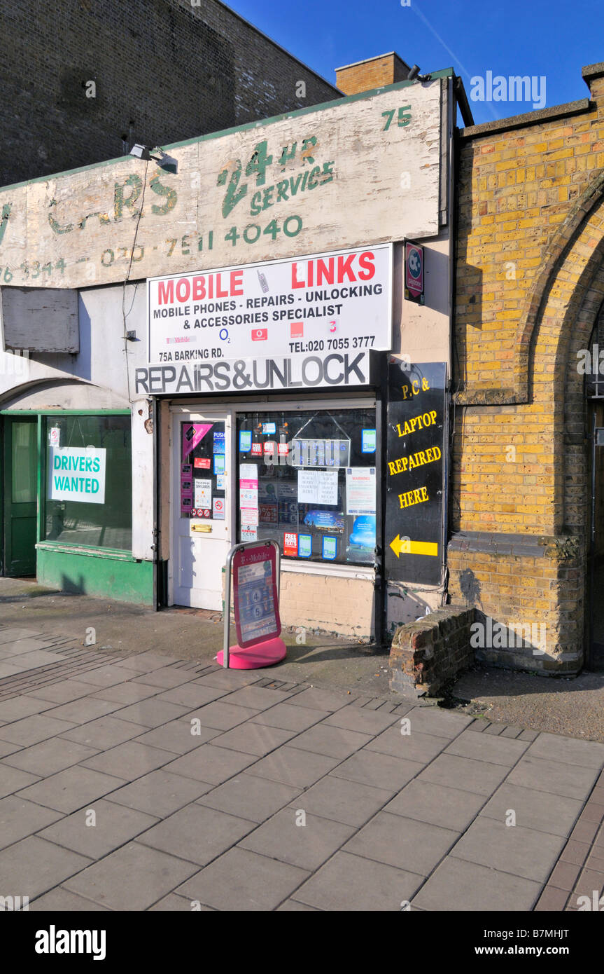 Canning Town Shop High Street Londres Royaume-Uni Banque D'Images