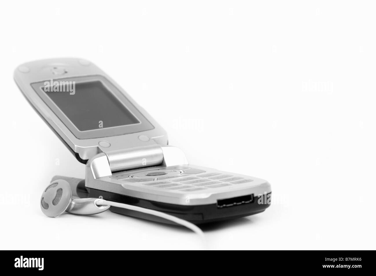 Cell phone isolated on white Banque D'Images