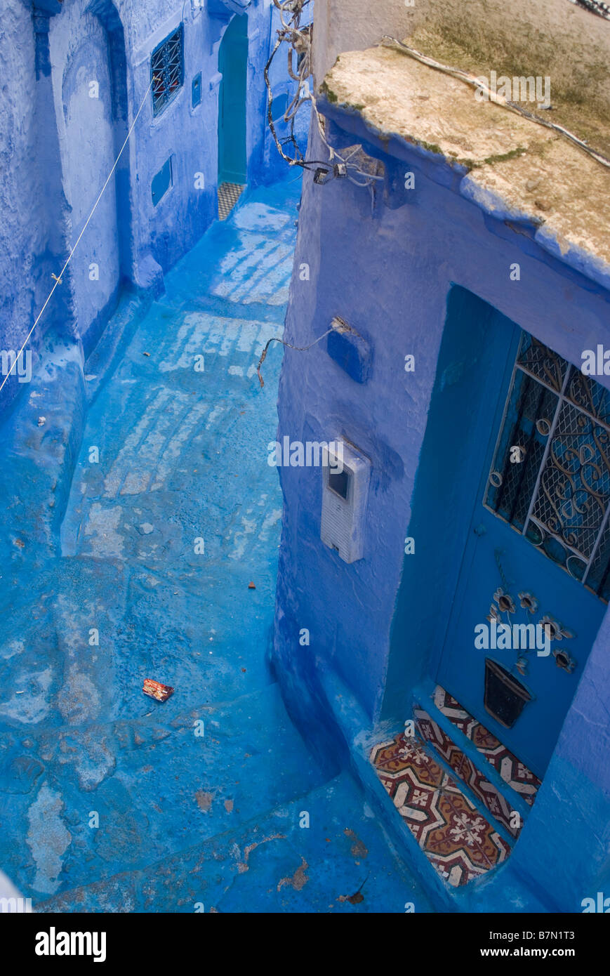 Près de Chefchaouen les montagnes du Rif au Maroc Banque D'Images