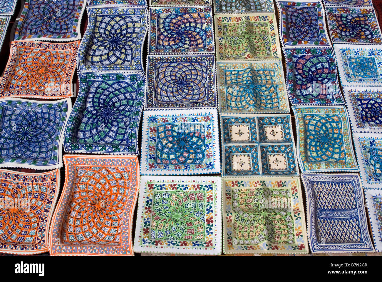 Artisanat et médina Tozeur Tunisie Banque D'Images