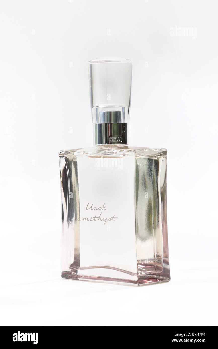 Une bouteille de Cologne, sur un fond blanc. USA. Banque D'Images