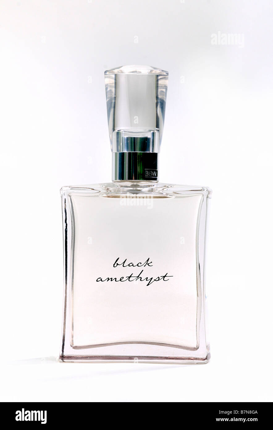 Une bouteille de Cologne, sur un fond blanc. USA. Banque D'Images