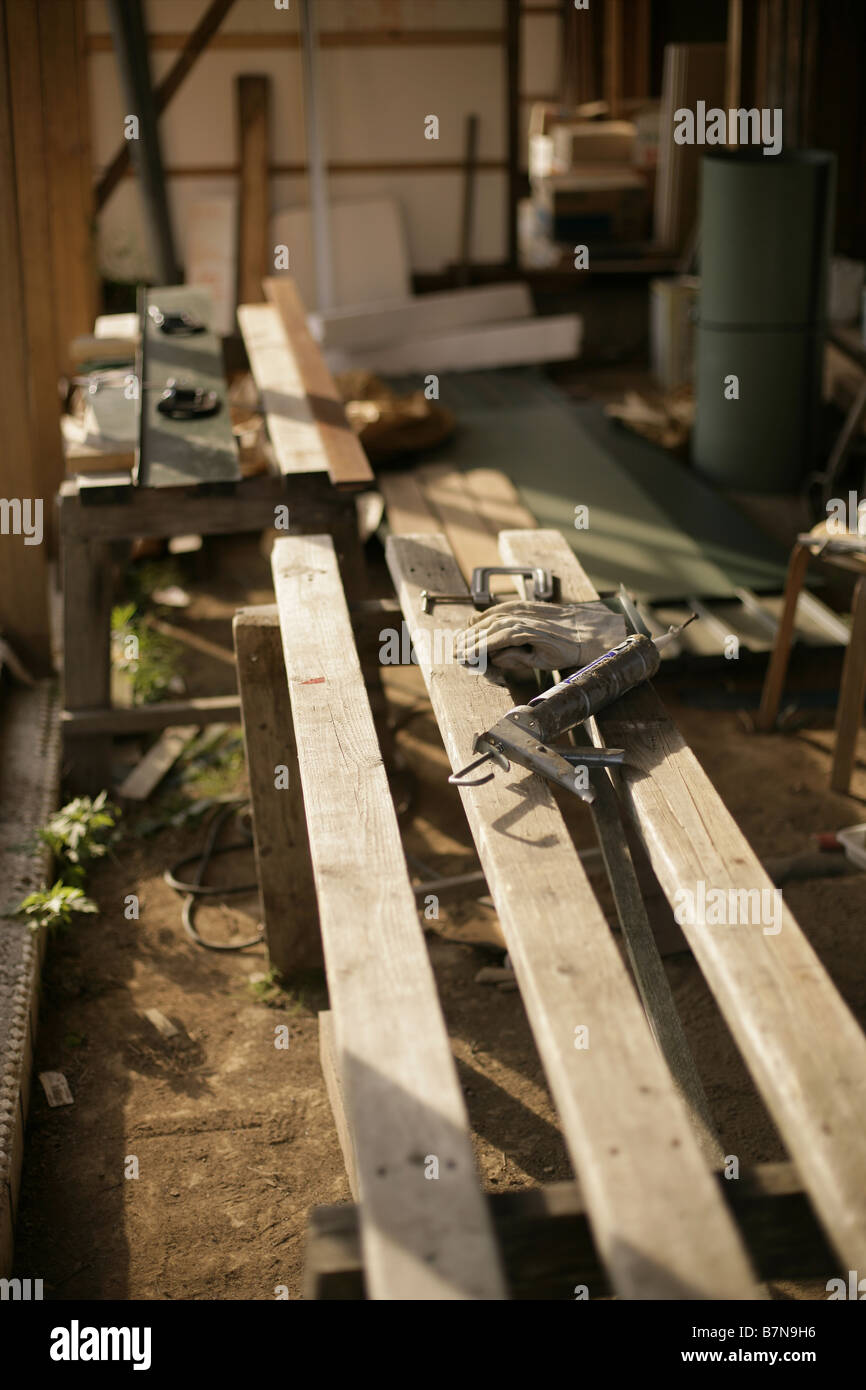 Atelier de menuiserie Banque D'Images