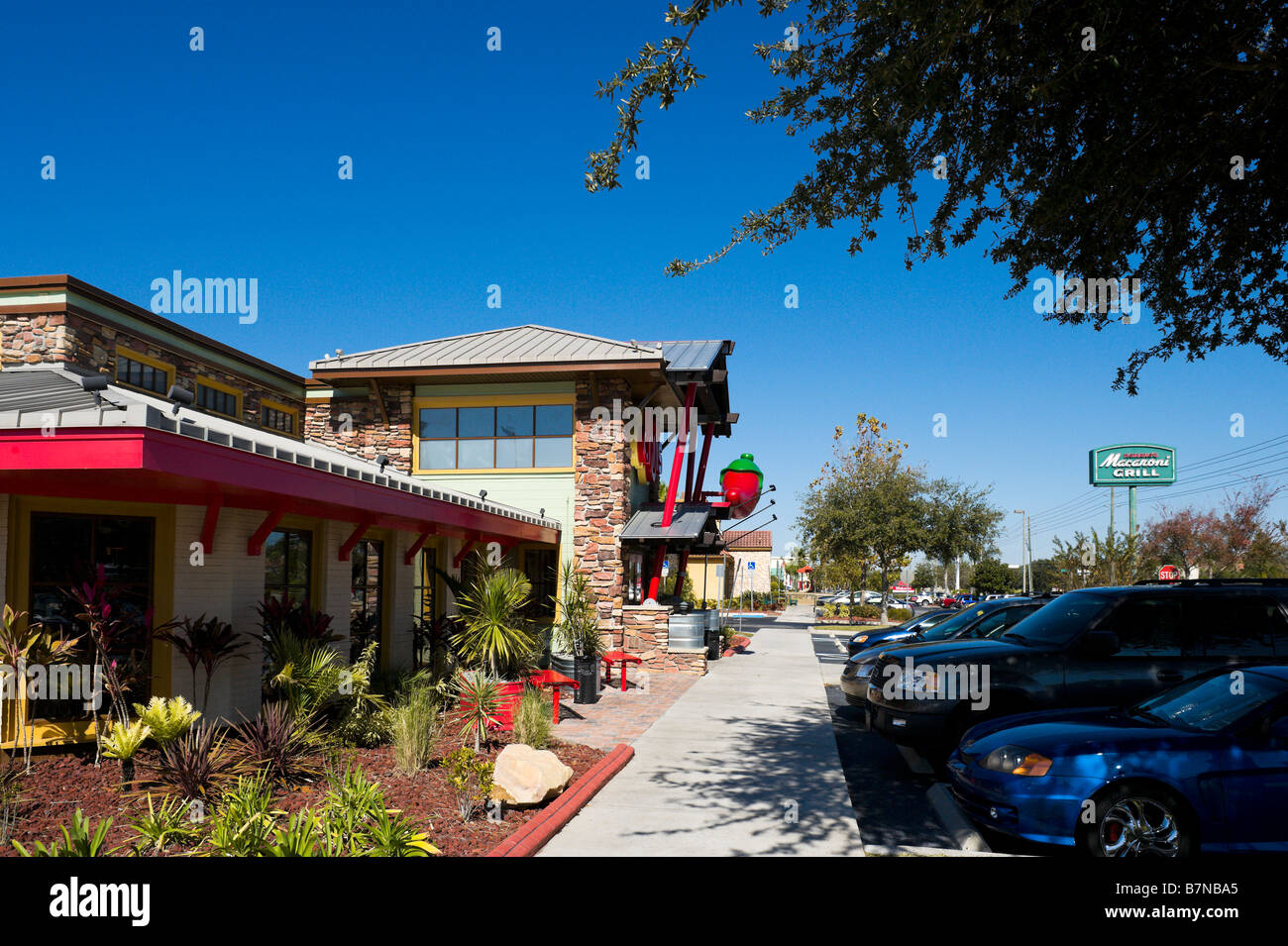 Restaurants typiques à Lake Buena Vista, Orlando, Floride, USA Central Banque D'Images