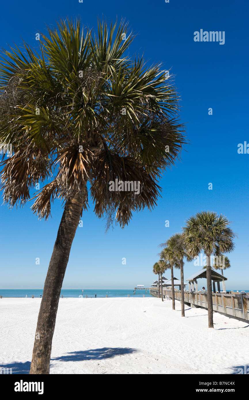 Jetée à Clearwater Beach, la Côte du Golfe, Florida, USA Banque D'Images Jetée à Clearwater Beach, la Côte du Golfe, Florida, USA Banque D'Images