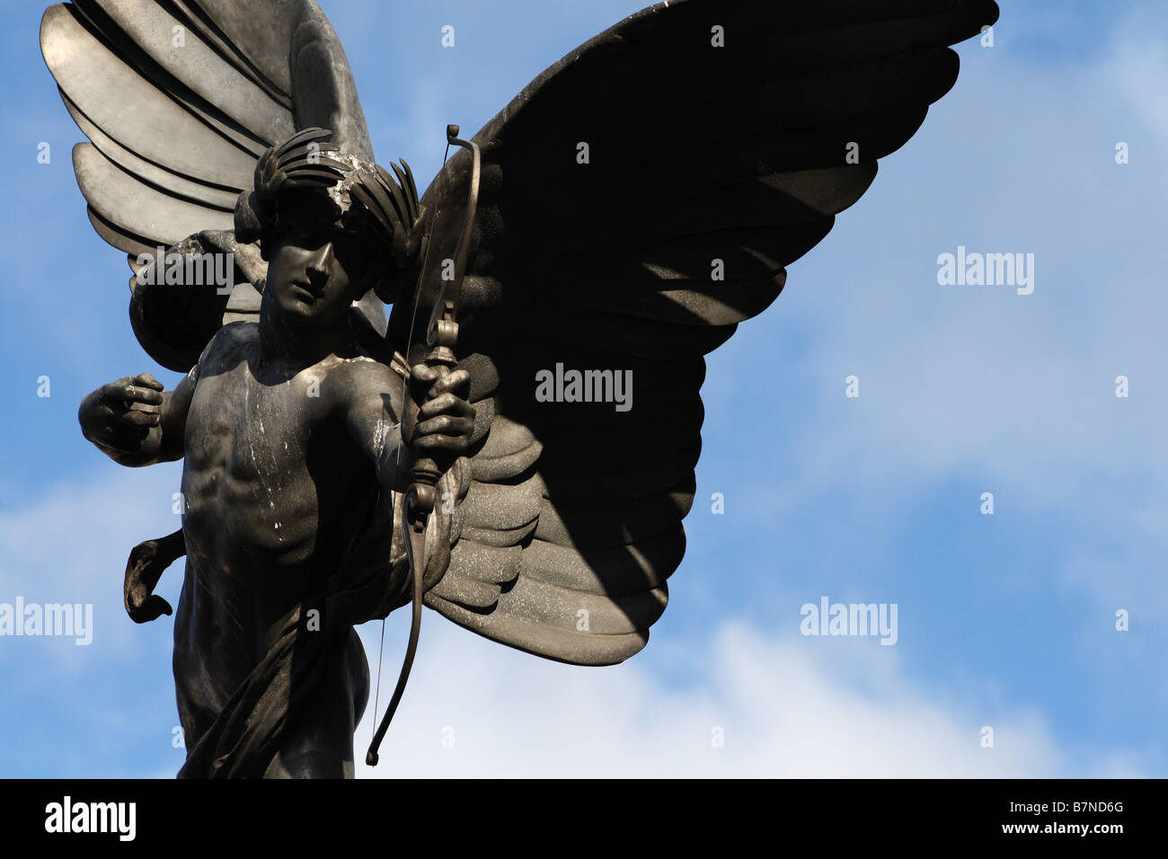 La statue d'Eros, Piccadilly Circus, Londres Banque D'Images