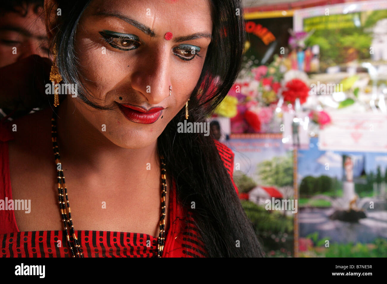 Gremalady boy Katmandou Banque D'Images