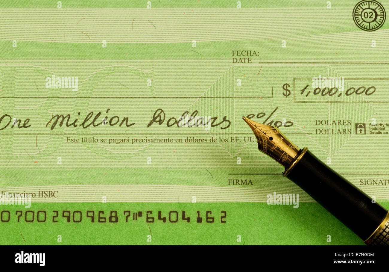 un-ch-que-d-un-million-de-dollars-photo-stock-alamy