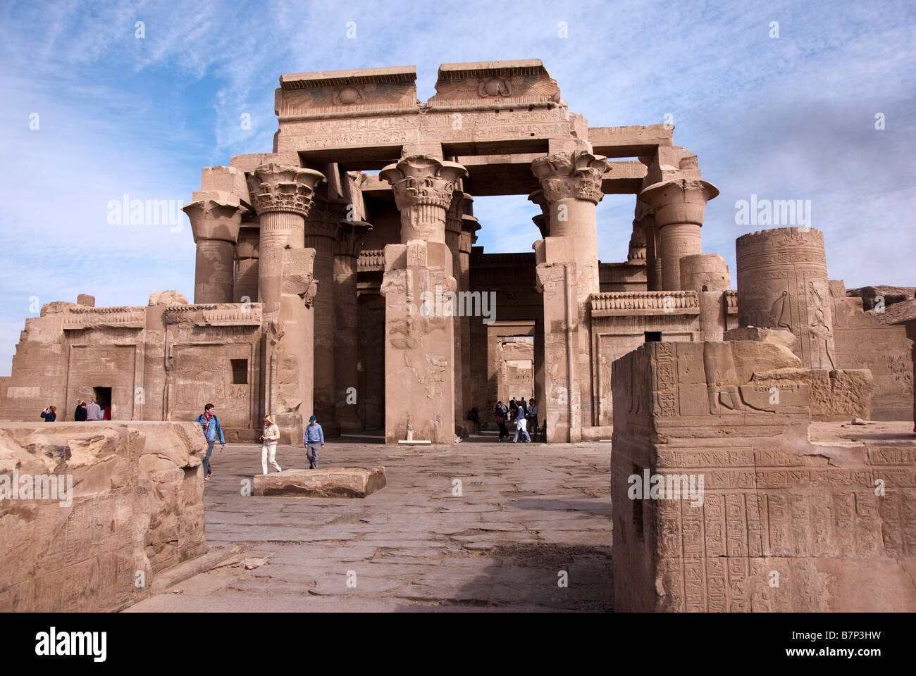 Gate de Dionysos Kom Ombo Temple Banque D'Images
