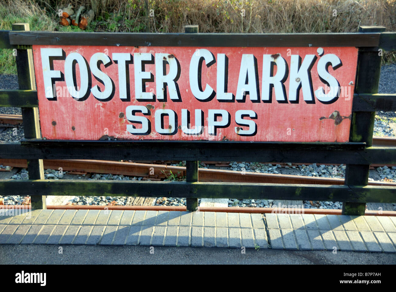 Favoriser les soupes Clark Conseil Publicité Banque D'Images