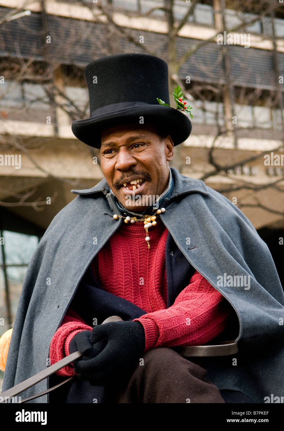 Portrait d'une calèche de Philadelphie. Banque D'Images