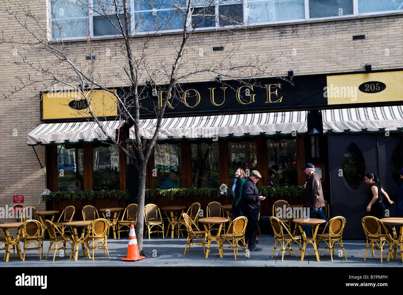 Rouge restaurant célèbre dans Rittenhouse Square à Philadelphie. Banque D'Images