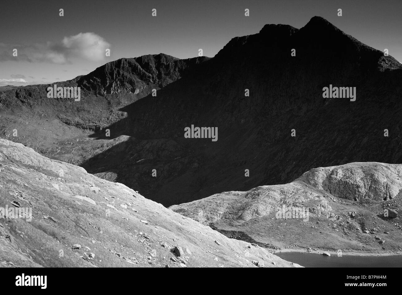 Une vue de Snowdon Banque D'Images