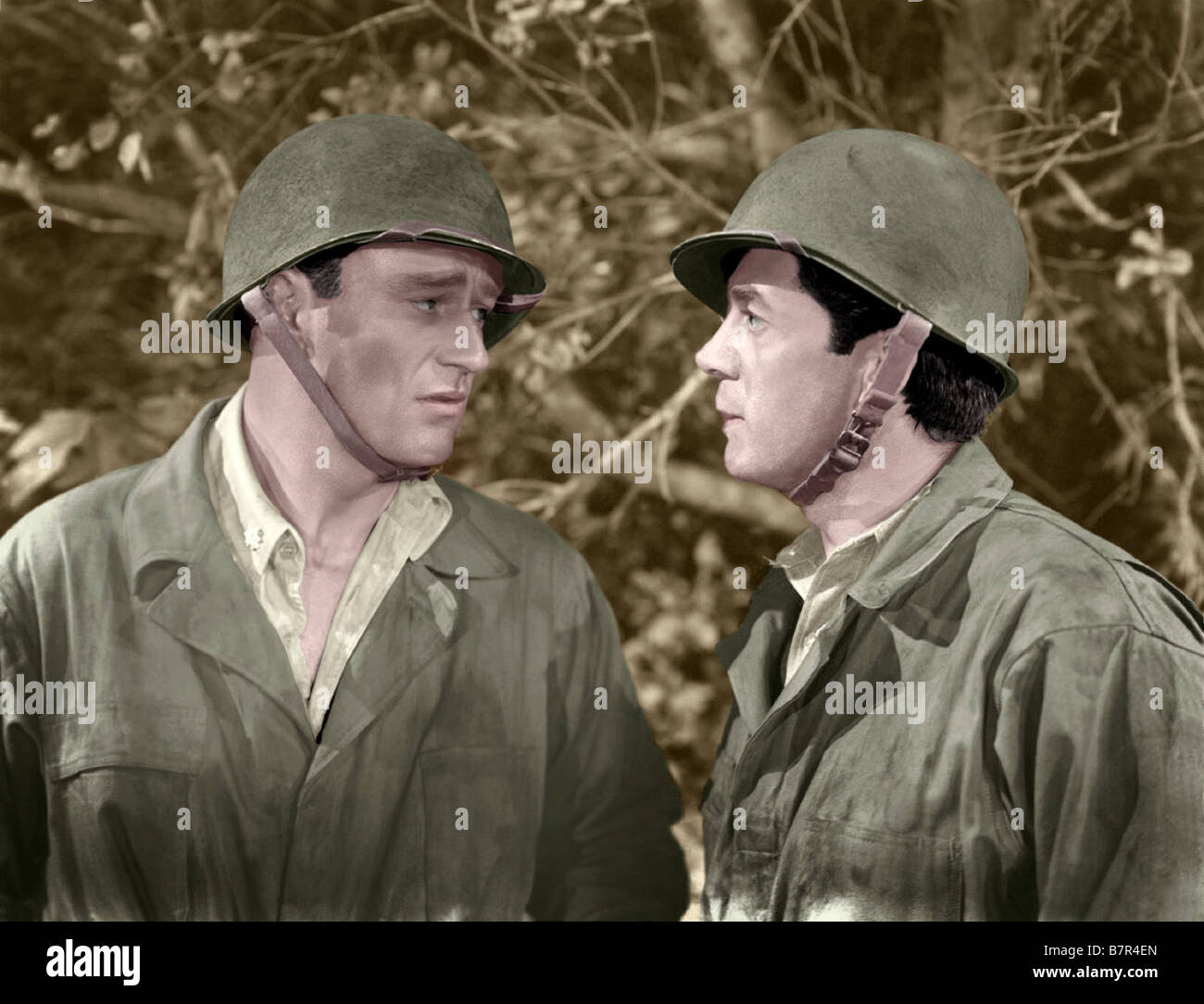 Les combats de l'Année : 1944 Seabees USA John Wayne Réalisateur : Howard Lydecker Banque D'Images