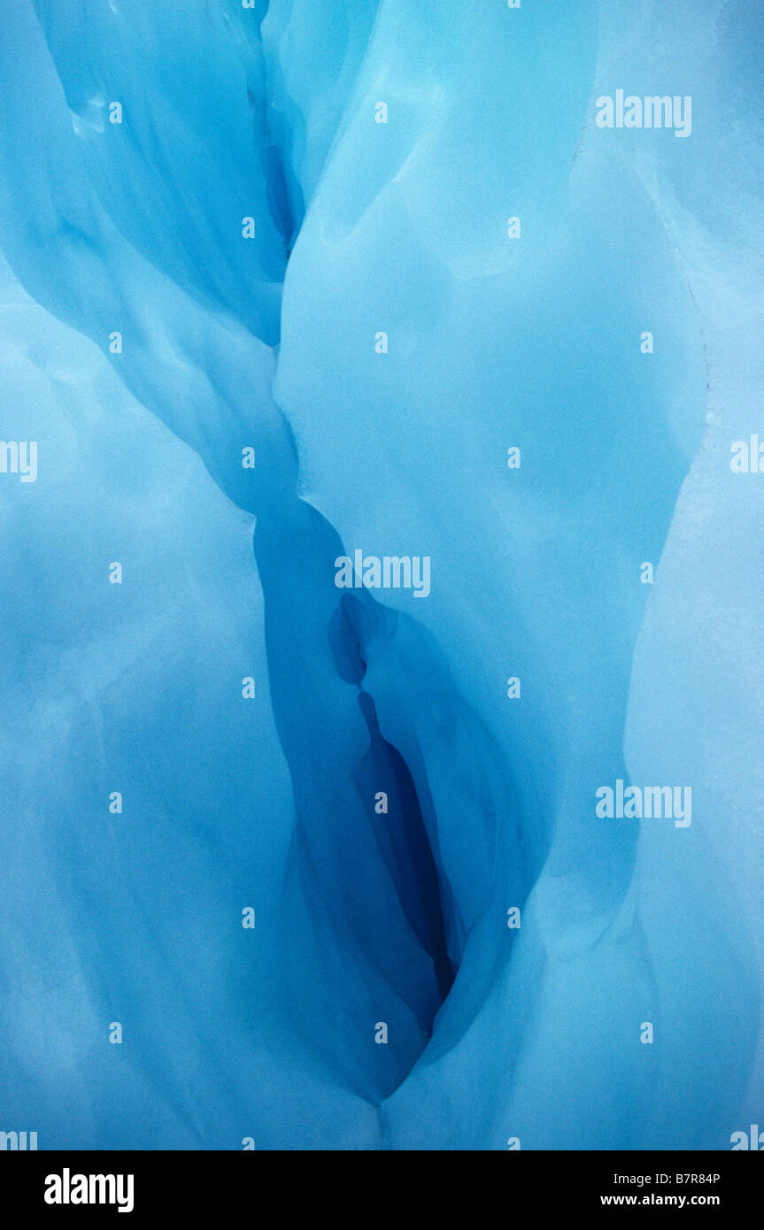La formation de la glace de Franz Josef Glacier Nouvelle Zélande Banque D'Images