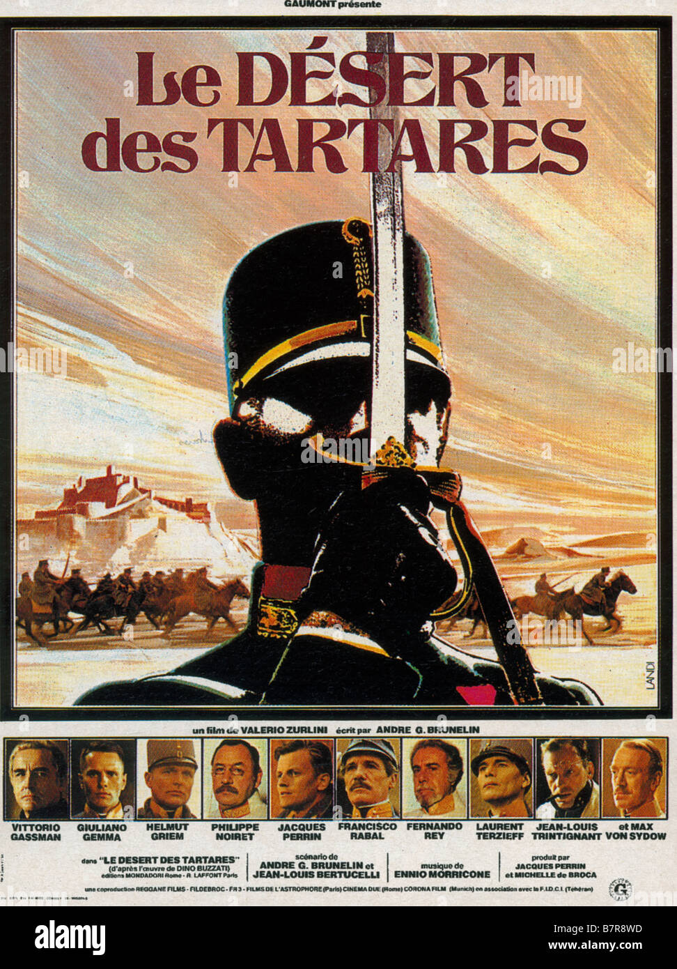 Il Deserto dei Tartari Année : 1976 - Italie Valerio Zurlini Directeur : affiche de film (fr) Banque D'Images