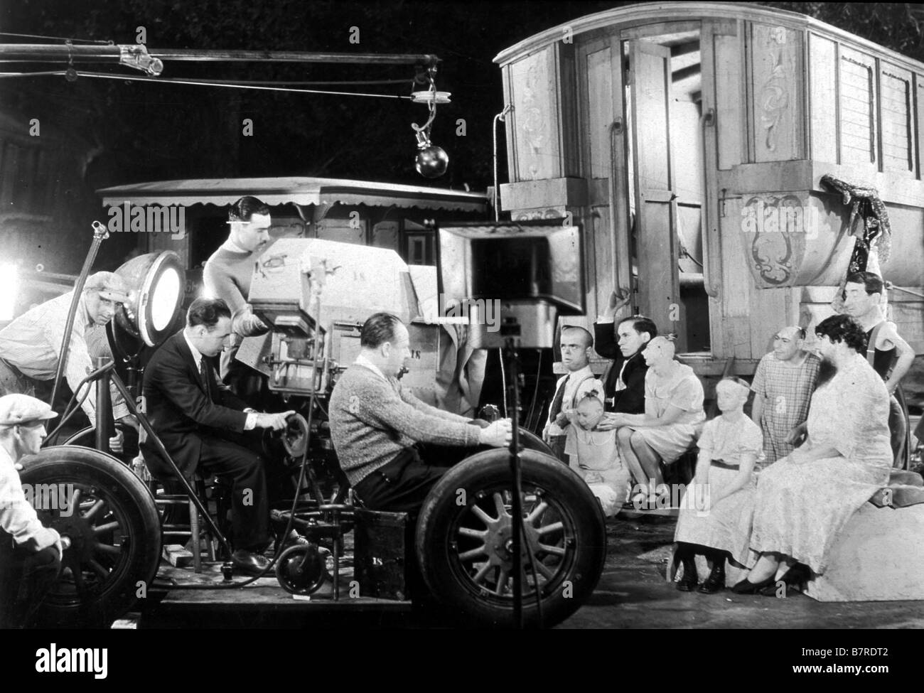 Freaks Année : 1932 USA Réalisateur : Tod Browning Tod Browning Shooting photo Banque D'Images