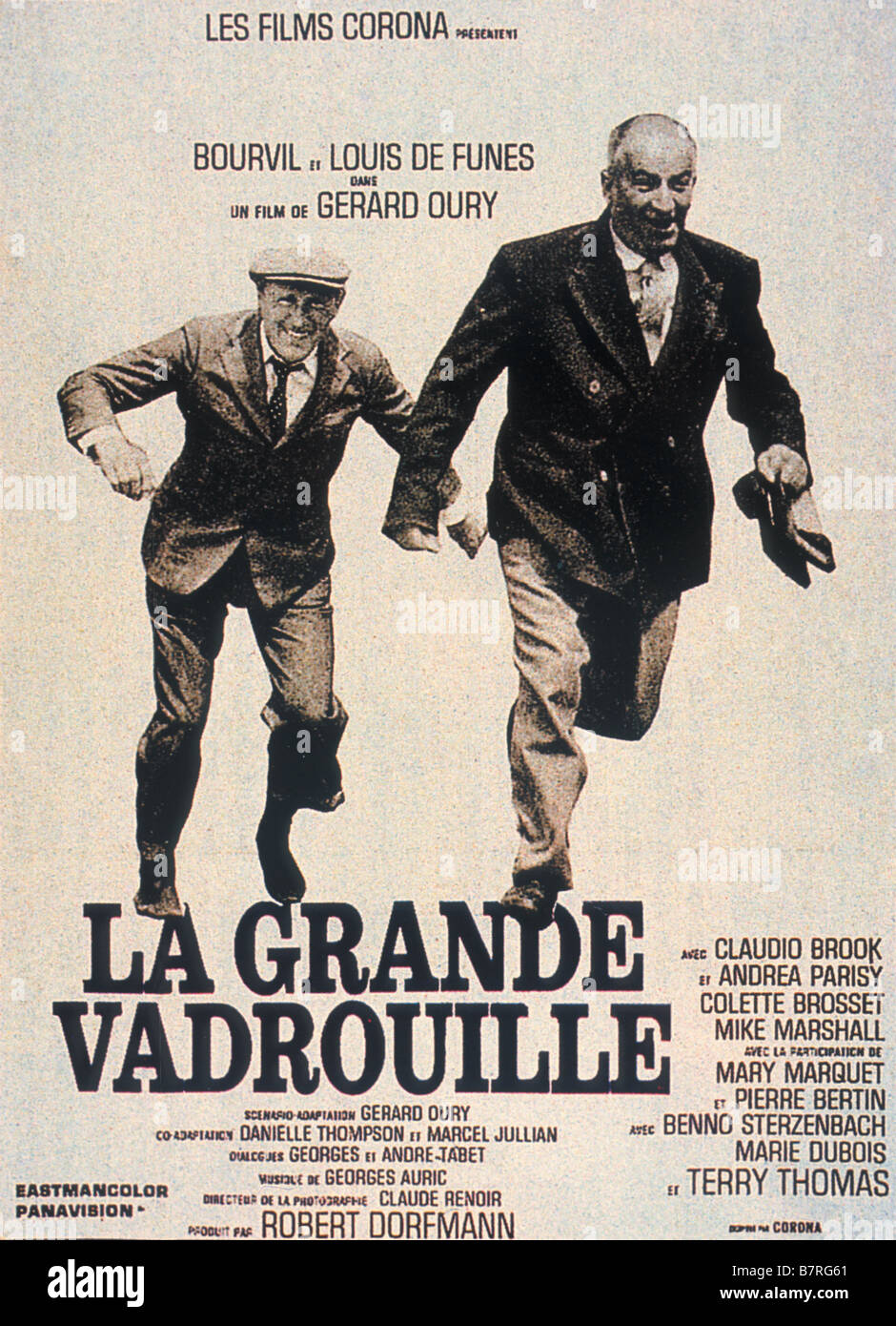 Film Louis De Funes Bourvil La Grande Vadrouille Année : 1966 - France / UK Bourvil Louis De Funès  Réalisateur : Gérard Oury Movie poster (Fr Photo Stock - Alamy