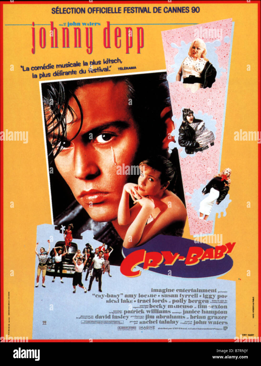 Cry-Baby USA Année : 1990 Réalisateur : John Waters Johnny Depp affiche de film Banque D'Images