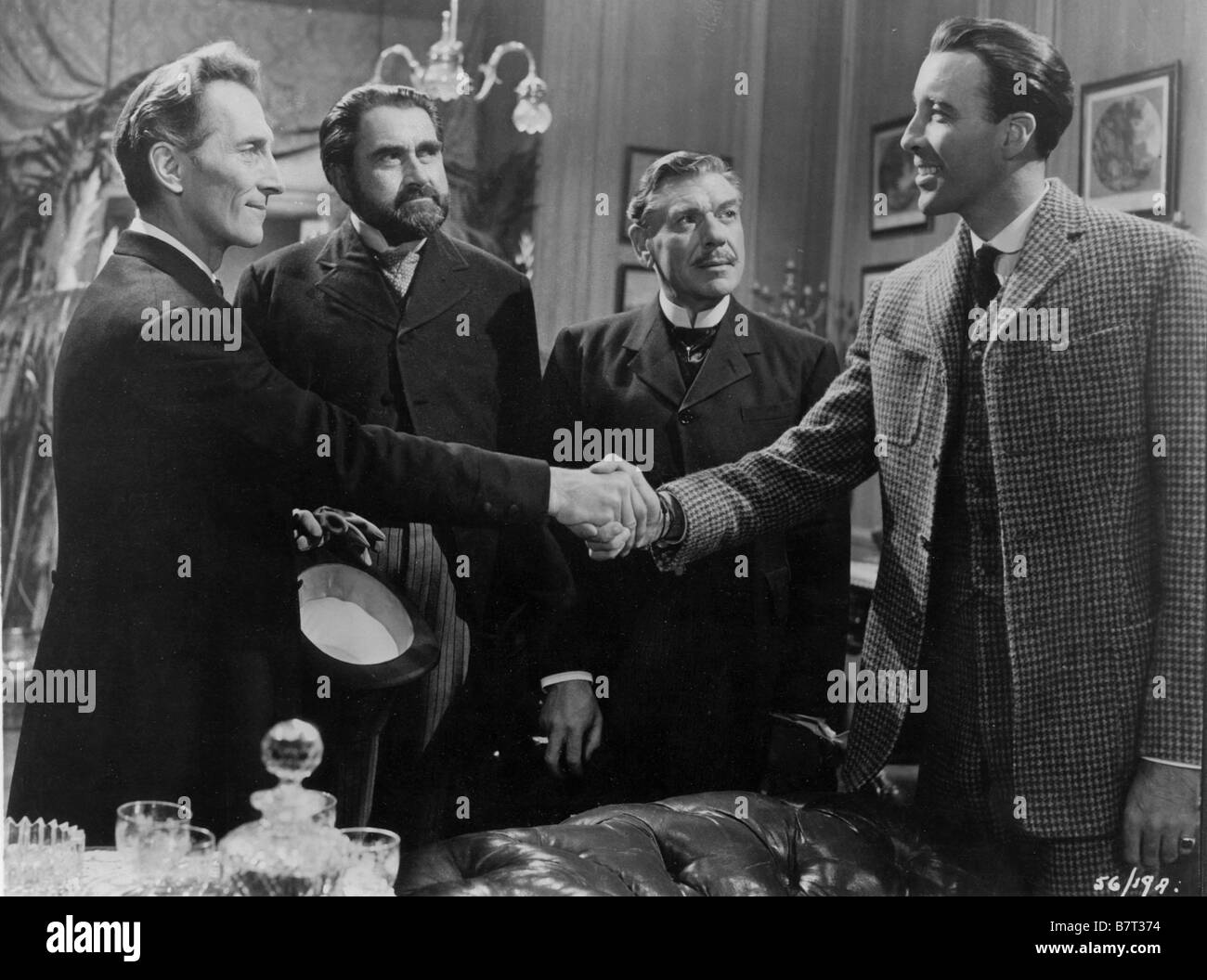 The Hound of the Baskervilles Année : 1959 UK : Terence Fisher Peter Cushing, André Morell, Christopher Lee Banque D'Images