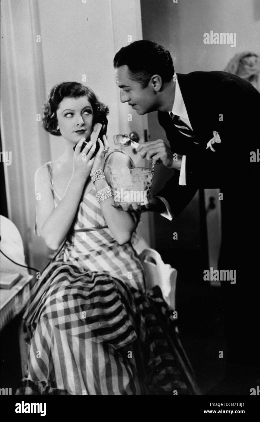 L'HOMME MINCE Année : 1934 USA Directeur : W.S. Van Dyke, William Powell, Myrna Loy Banque D'Images