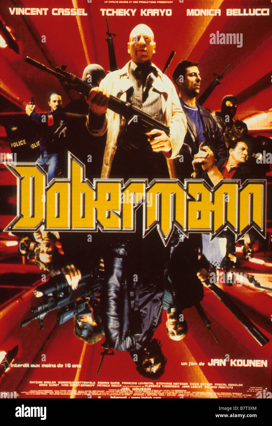 Dobermann Année : 1997 - France affiche, poster Réalisateur : Jan Kounen Banque D'Images