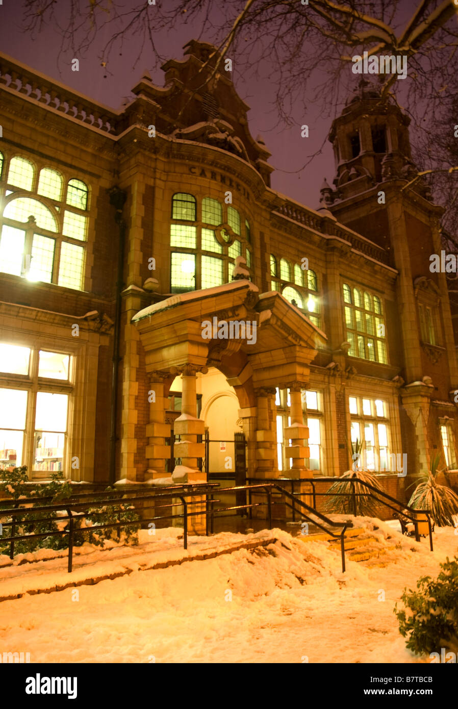 La bibliothèque publique de l'hôtel Banque D'Images