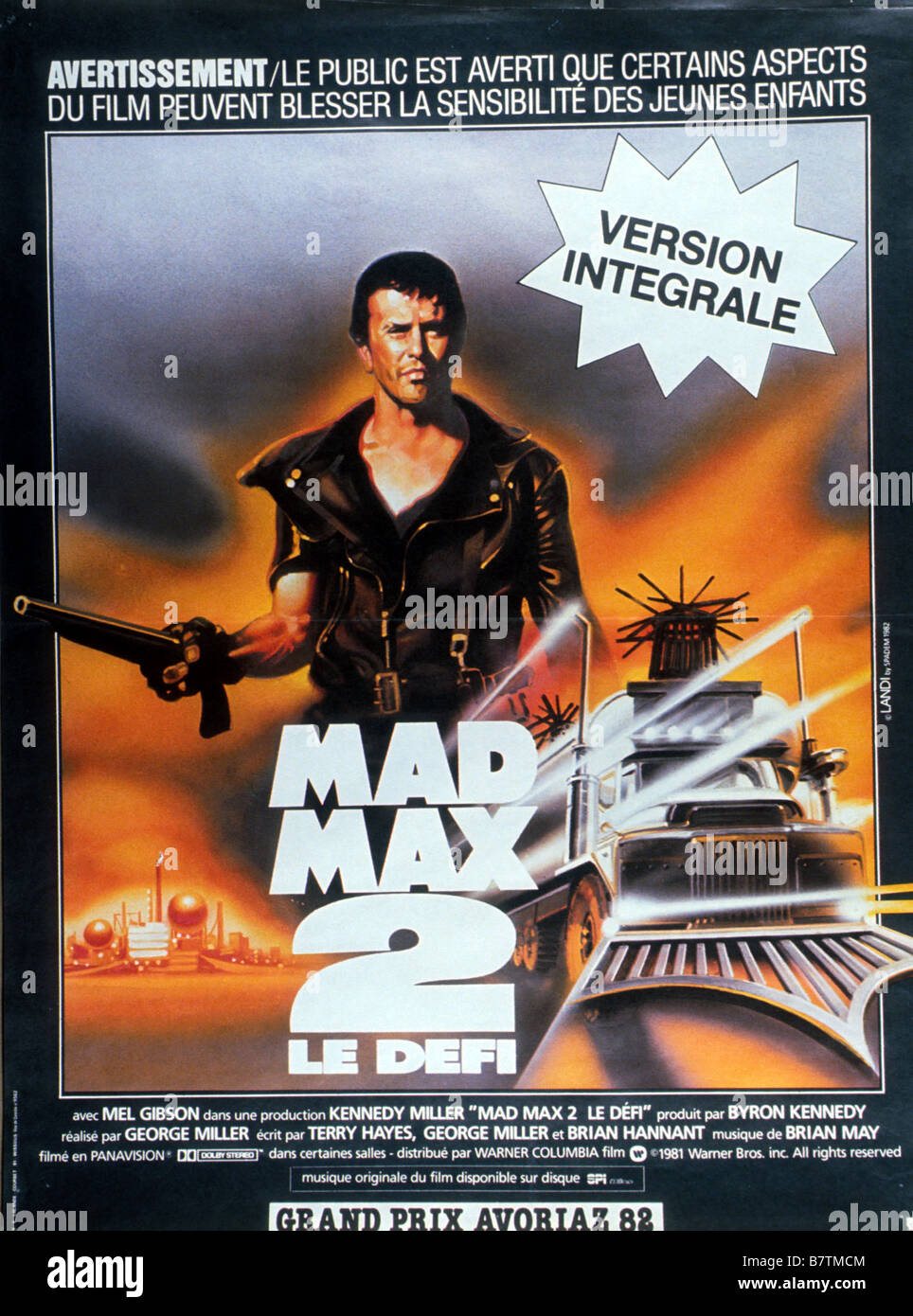 Mad Max II : Le Road Warrior Année : 1981 - Australie Mel Gibson  Réalisateur : George Miller Movie poster (Fr Photo Stock - Alamy