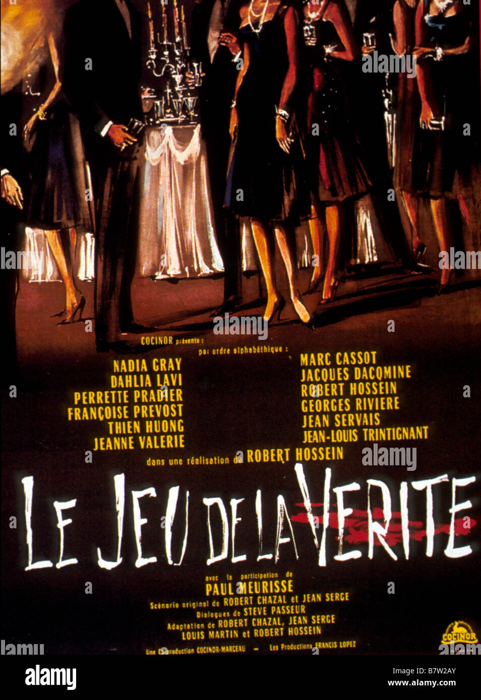 Le jeu de la vérité Année : 1961 - France Directeur : Robert Hossein Film poster Banque D'Images