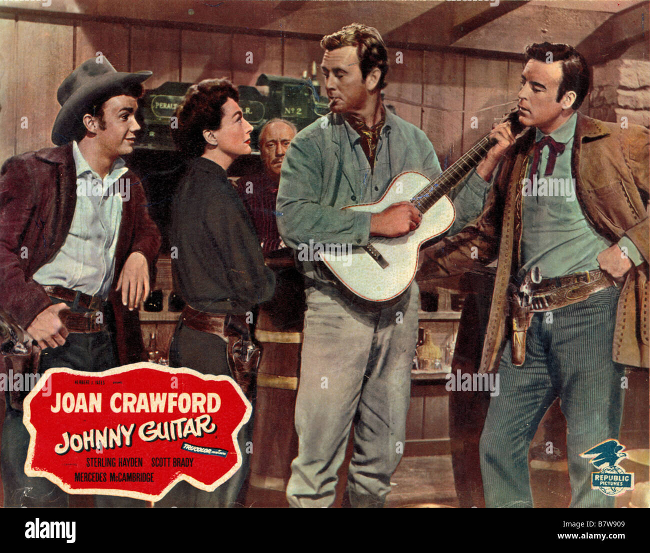 Johnny Guitar Année : 1954 USA Réalisateur : Nicholas Ray Ben Cooper, Joan Crawford, Sterling Hayden, Scott Brady Banque D'Images