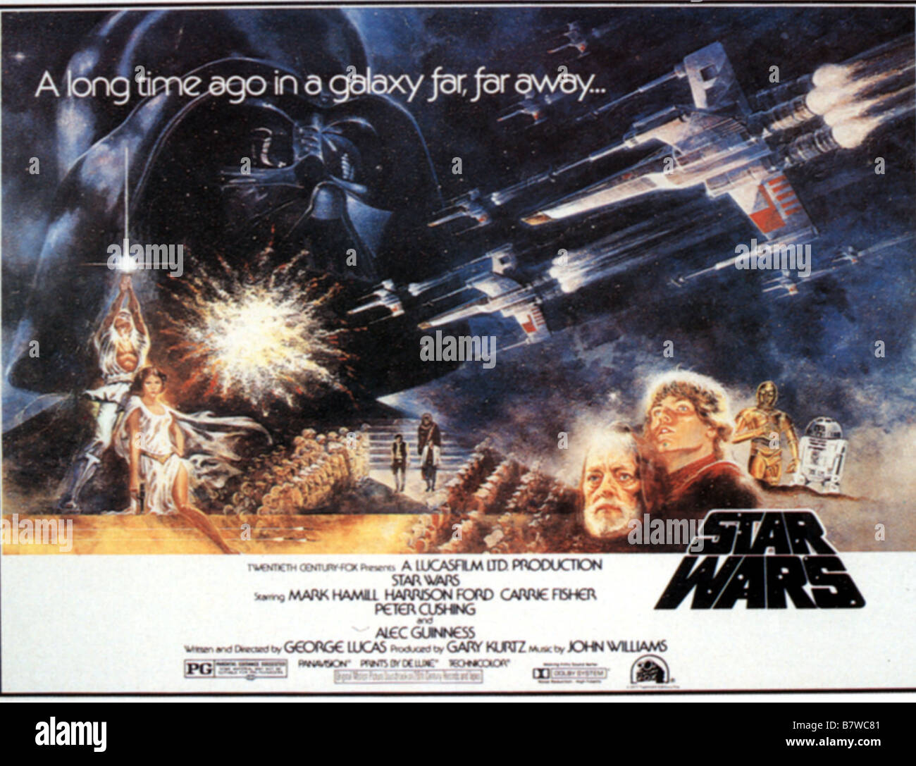 Star Wars : Episode IV - Un Nouvel Espoir Année : 1977 USA Réalisateur : George Lucas Lobbycard Banque D'Images