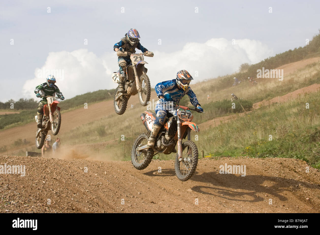 Motorcross Racers Banque D'Images