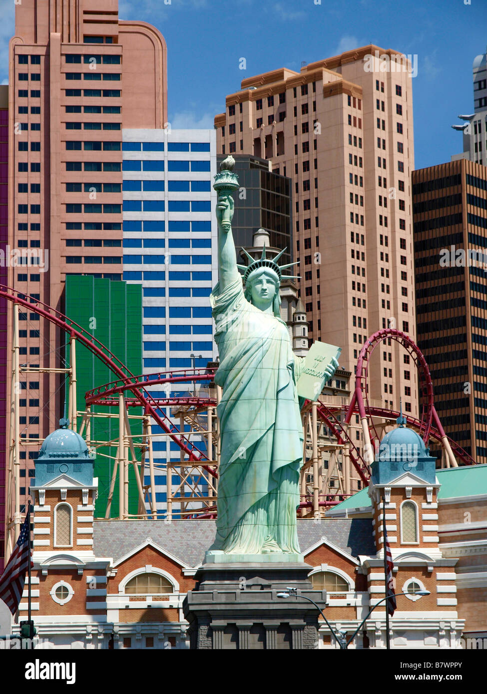 New York New York Hotel Casino Las Vegas Boulevard Las Vegas NEVADA USA Banque D'Images