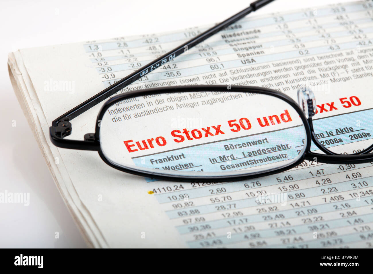 EURO STOXX 50 Banque D'Images