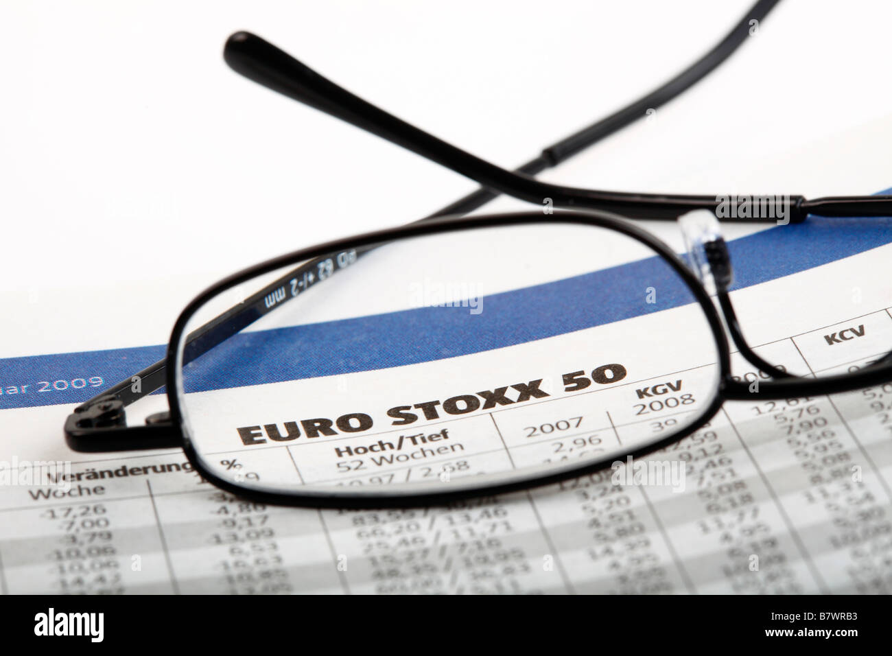 Euro Stoxx 50 Banque D'Images