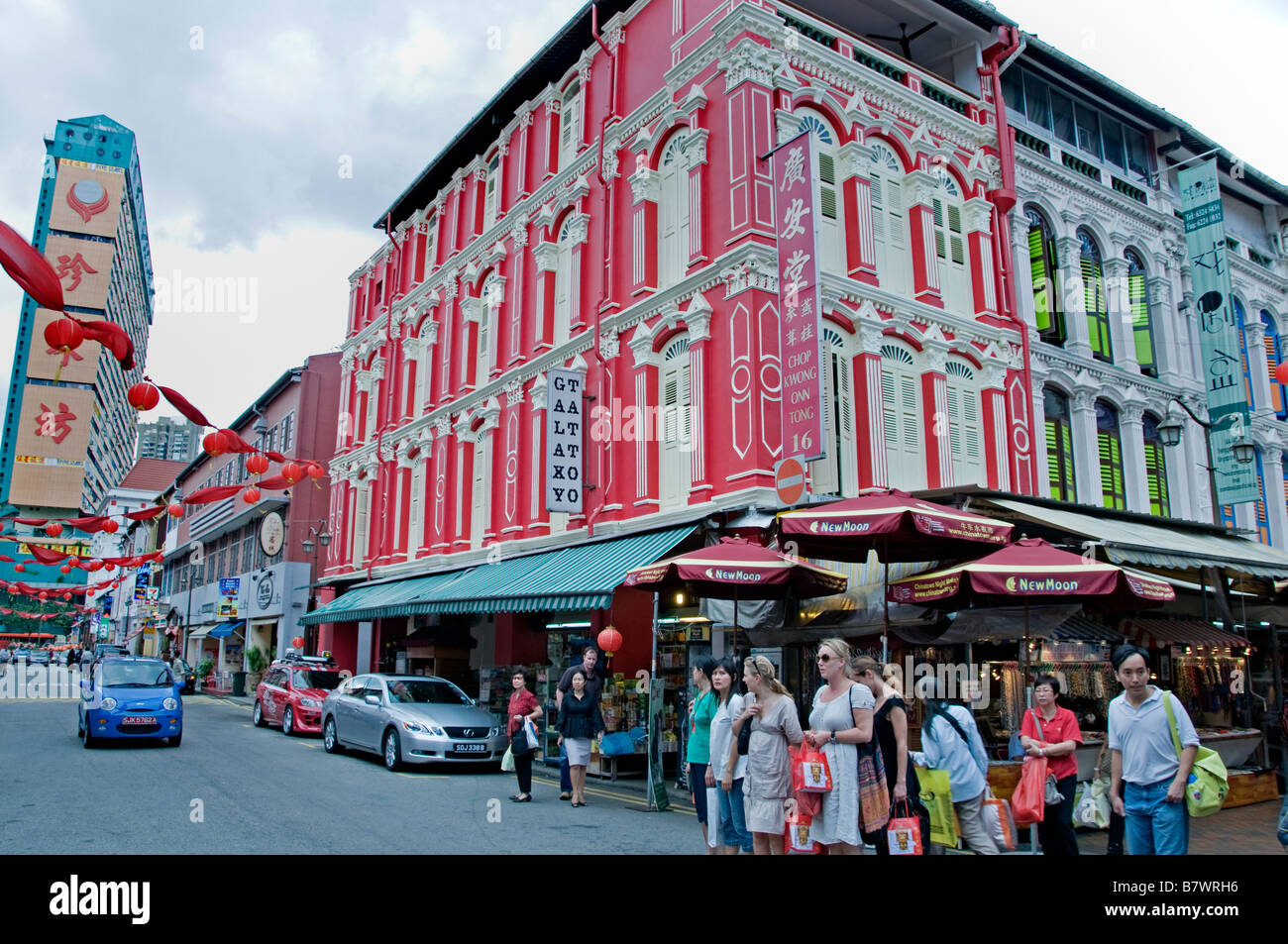 Chinatown Singapour Chine chinese streetshop store market center downtown Banque D'Images