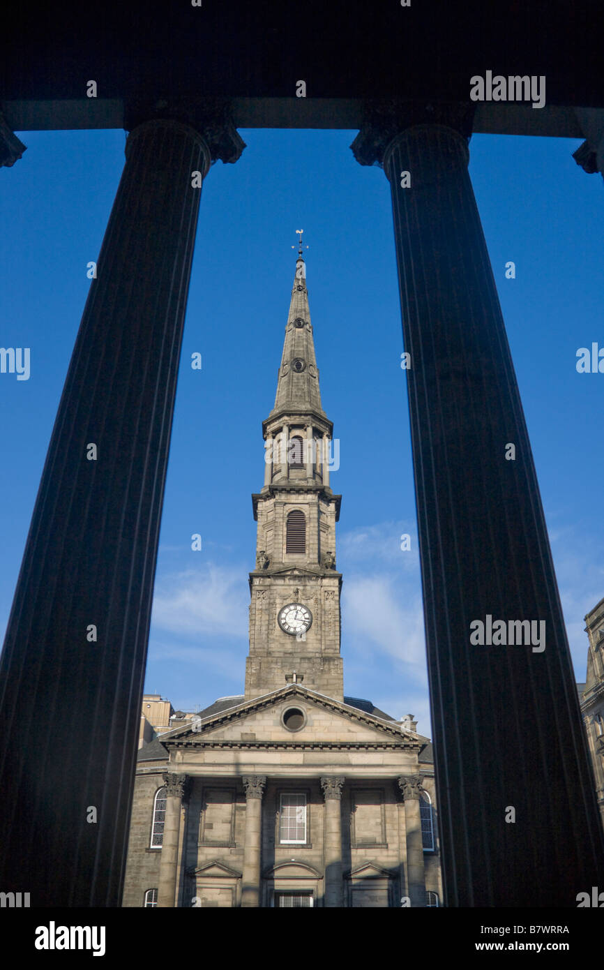 L'église St Andrews.George st.Édimbourg. L'Écosse. Banque D'Images