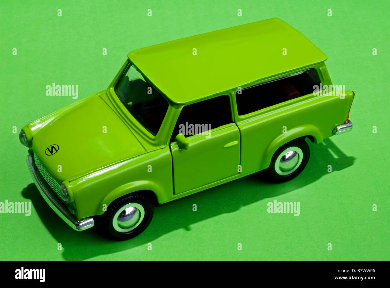 Diecast metal Trabant voiture jouet fabriqué en Chine. Banque D'Images