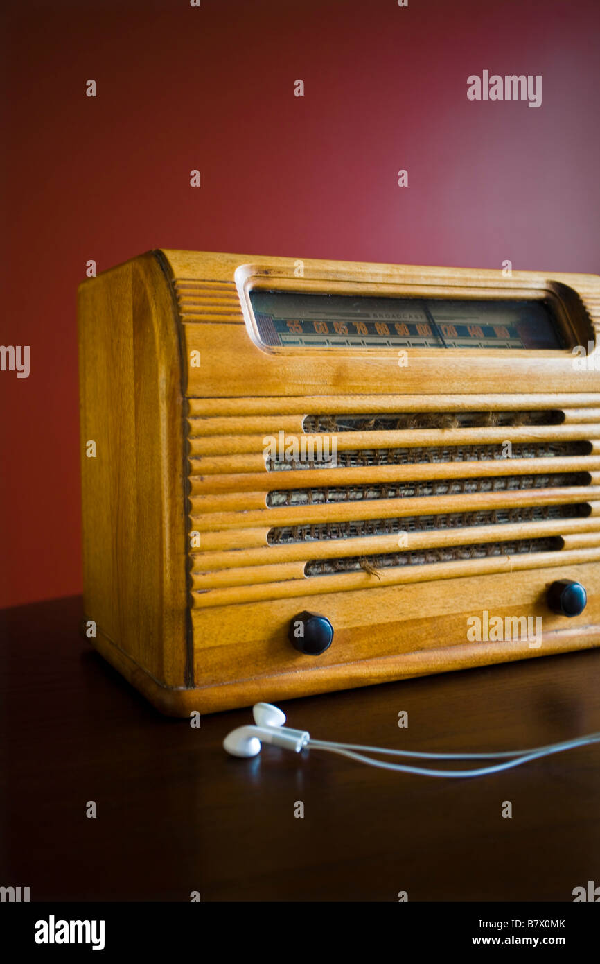 Radio antique Banque D'Images