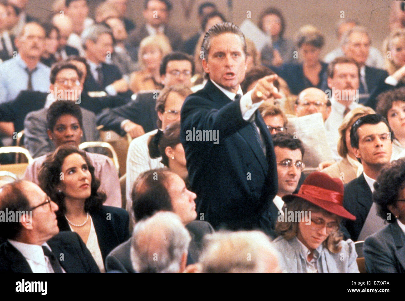 Wall Street : 1987 USA Michael Douglas Réalisateur : Oliver Stone Banque D'Images