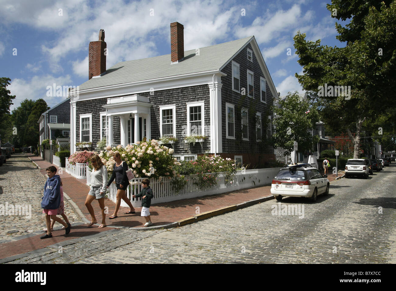 La ville de Nantucket, Massachusetts, USA Banque D'Images