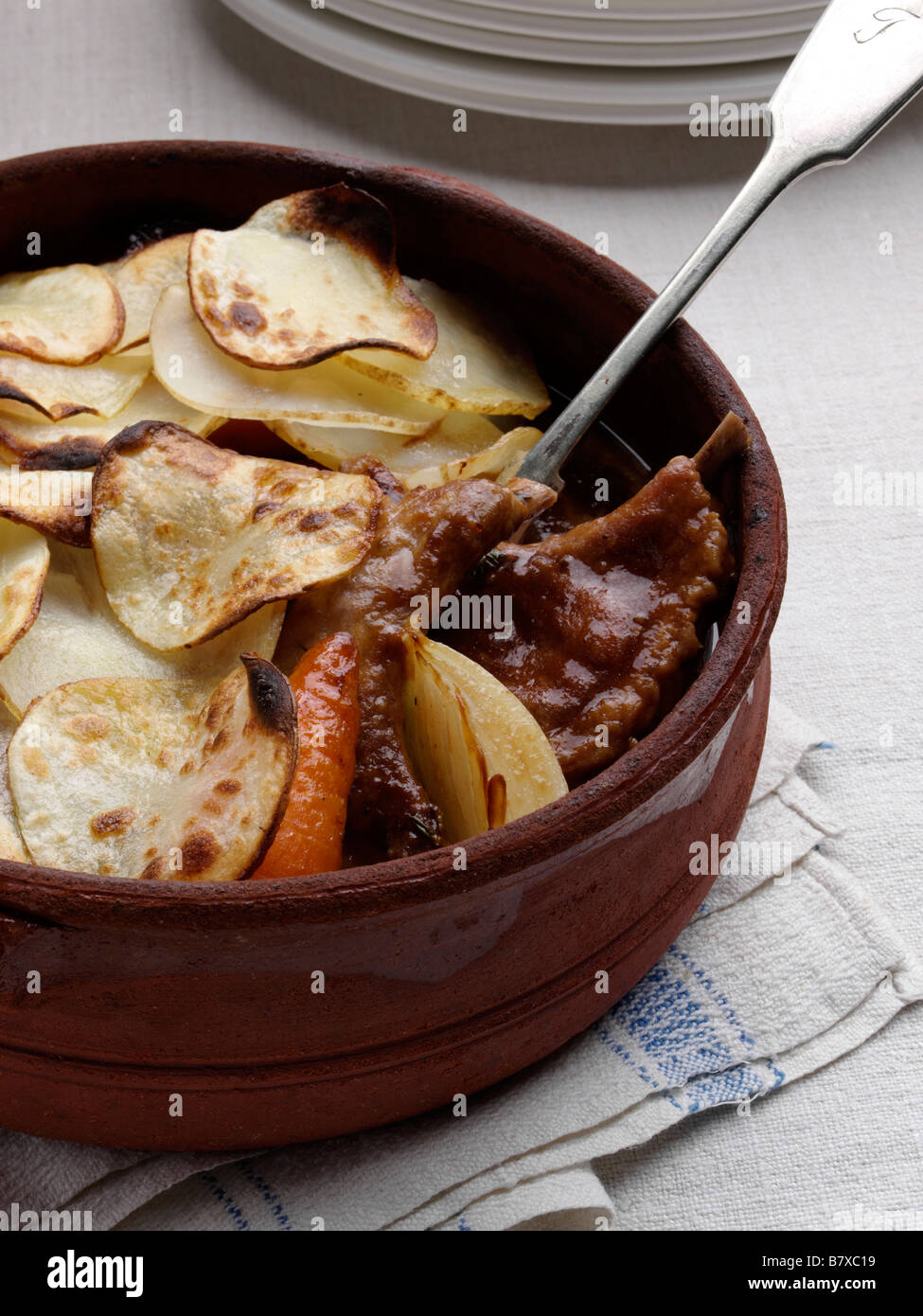 Le Lancashire hotpot traditionnels Banque D'Images