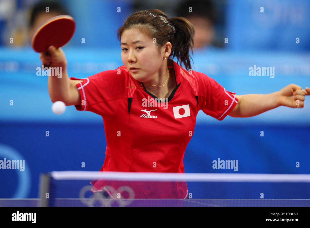 Ai Fukuhara JPN 21 AOÛT 2008 Tennis de Table Jeux Olympiques de Beijing de 2008 Womens des célibataires Round 4 au gymnase de l'Université de Pékin Beijing Chine Photo de Daiju Kitamura AFLO SPORT 1045 Banque D'Images