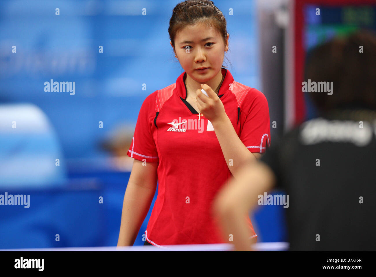 Ai Fukuhara JPN 21 AOÛT 2008 Tennis de Table Jeux Olympiques de Beijing de 2008 Womens des célibataires Round 4 au gymnase de l'Université de Pékin Beijing Chine Photo de Daiju Kitamura AFLO SPORT 1045 Banque D'Images