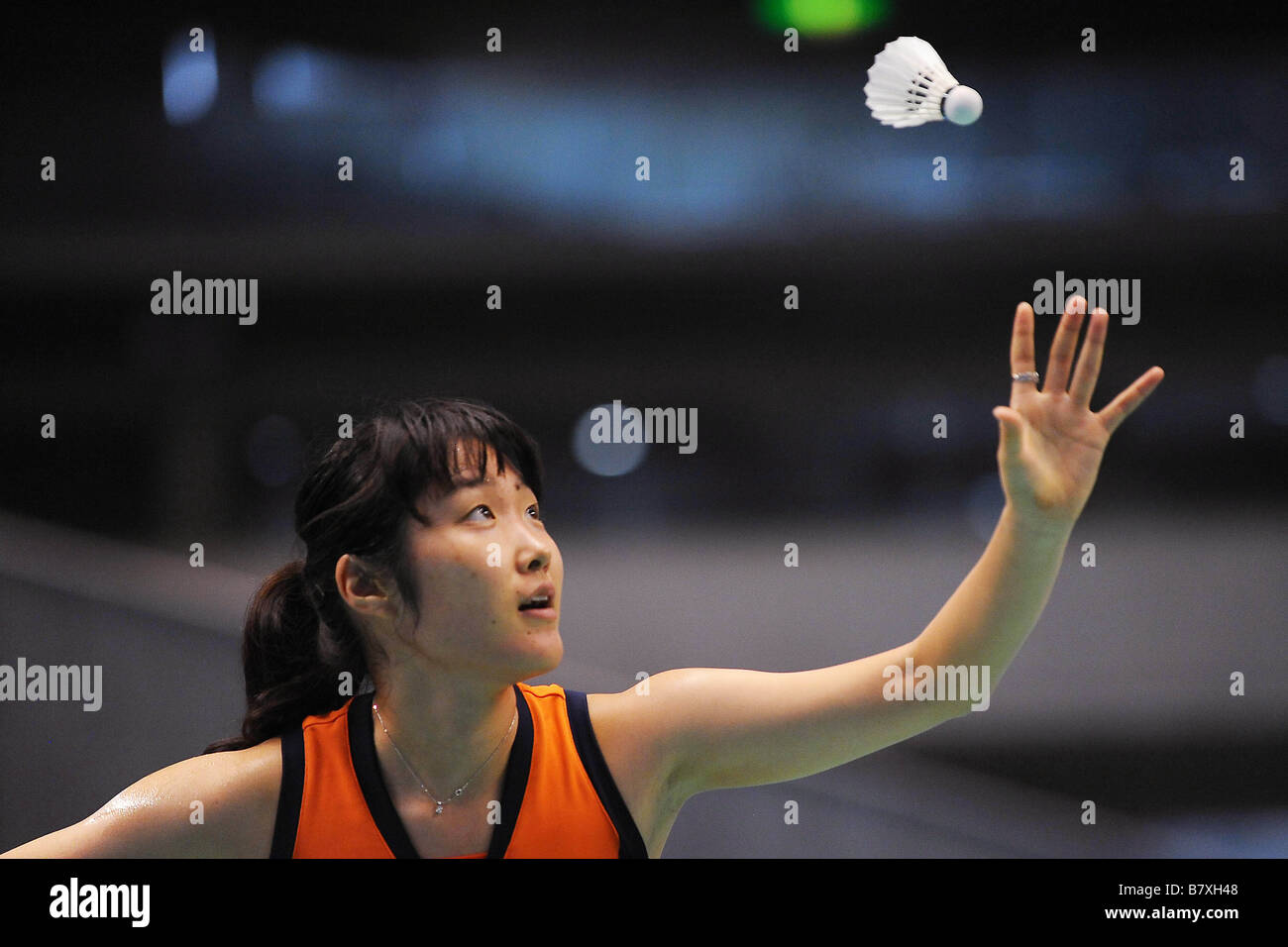 Eriko Hirose JPN 17 SEPTEMBRE 2008 Badminton YONEX Open du Japon 2008 Womens des célibataires au Tokyo Metropolitan Gymnasium Tokyo Japon Photo de Daiju Kitamura AFLO SPORT 1045 Banque D'Images