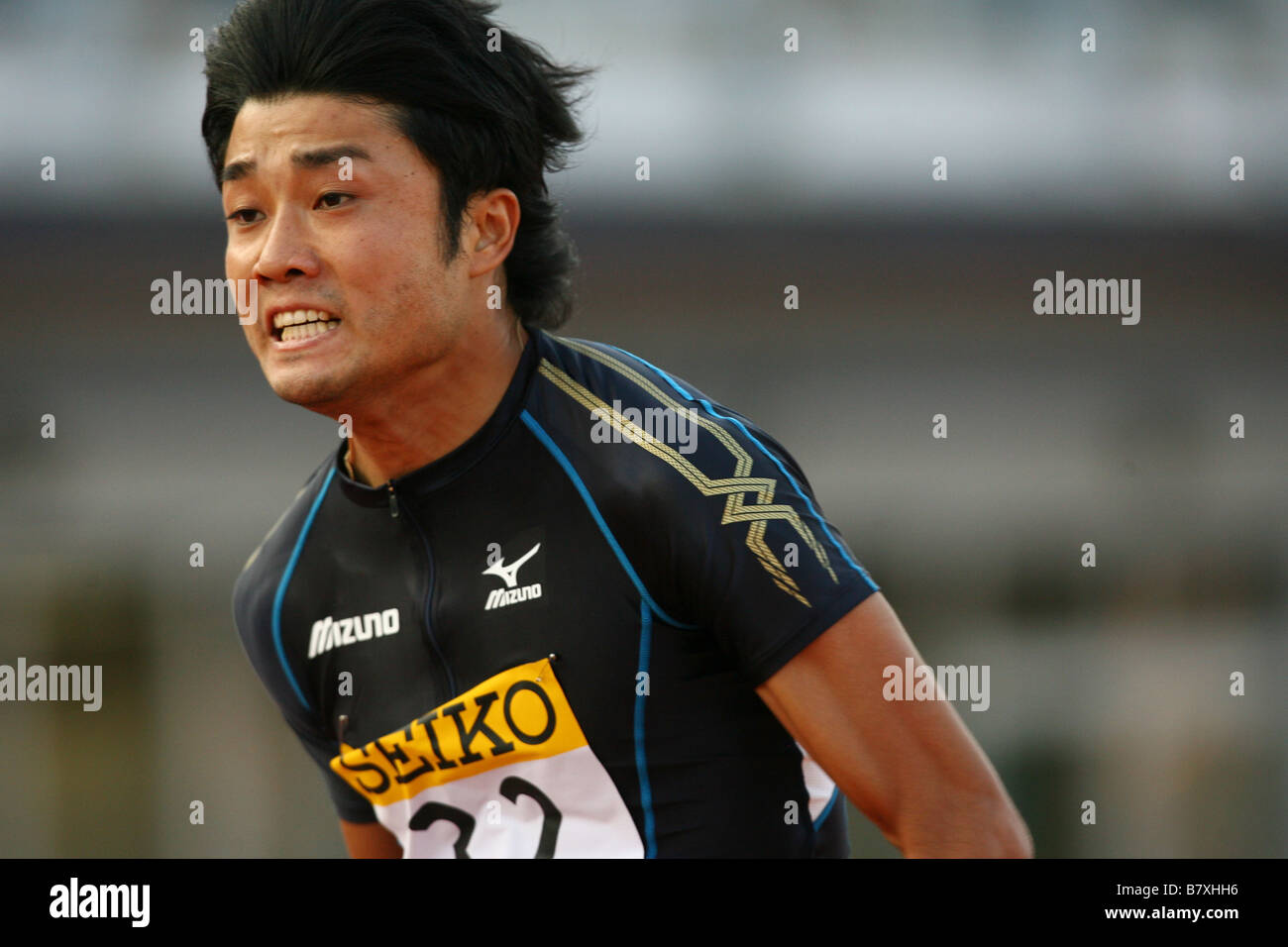 Shingo Suetsugu JPN 23 SEPTEMBRE 2008 Athlétisme SEIKO SUPER TRACK AND FIELD RÉPONDRE À KAWASAKI 2008 Mens 100m au stade final Todoroki Kanagawa Japon Photo de YUTAKA AFLO SPORT 1040 Banque D'Images