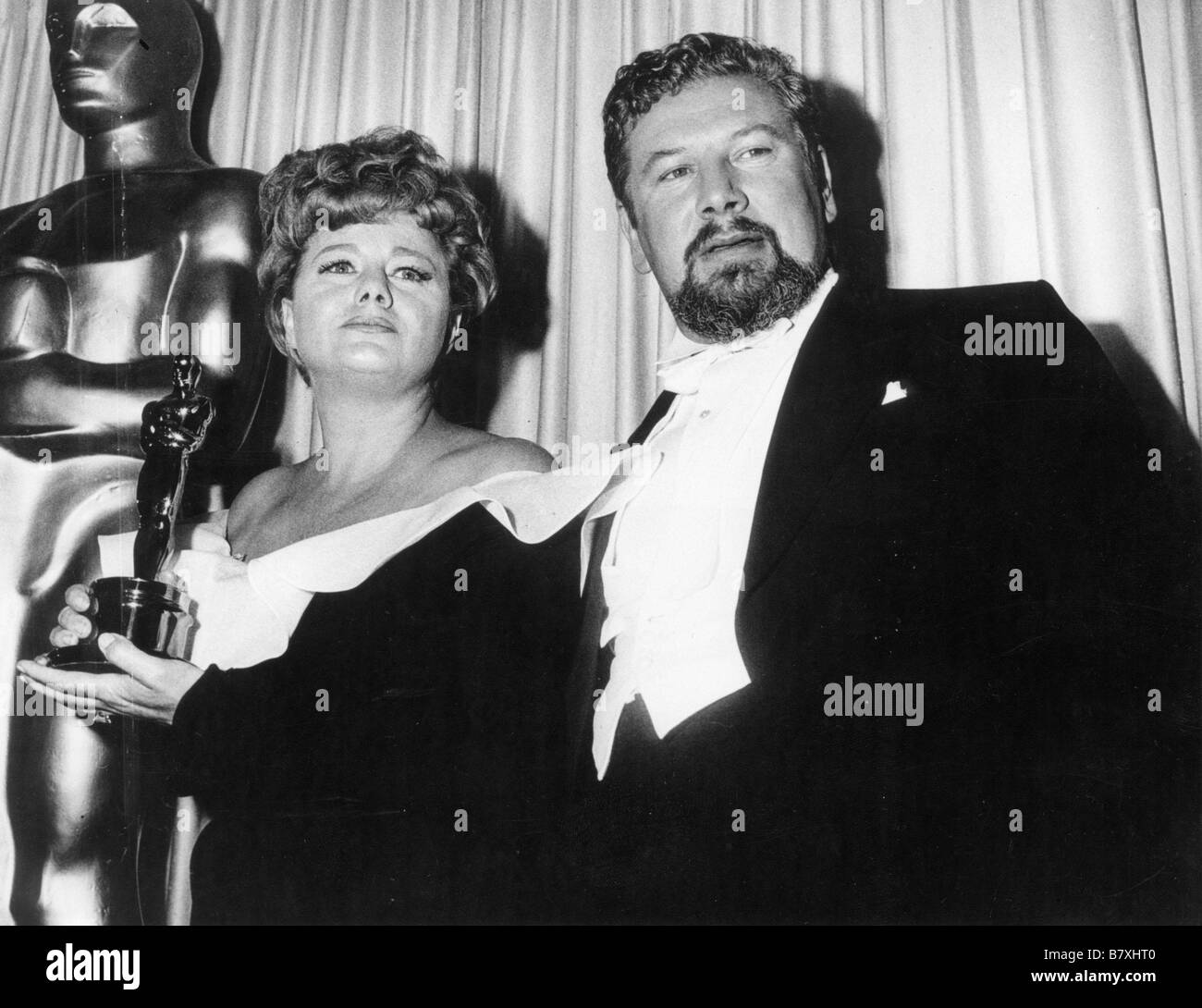 Shelley Walters Et Peter Ustinov Banque D'Images