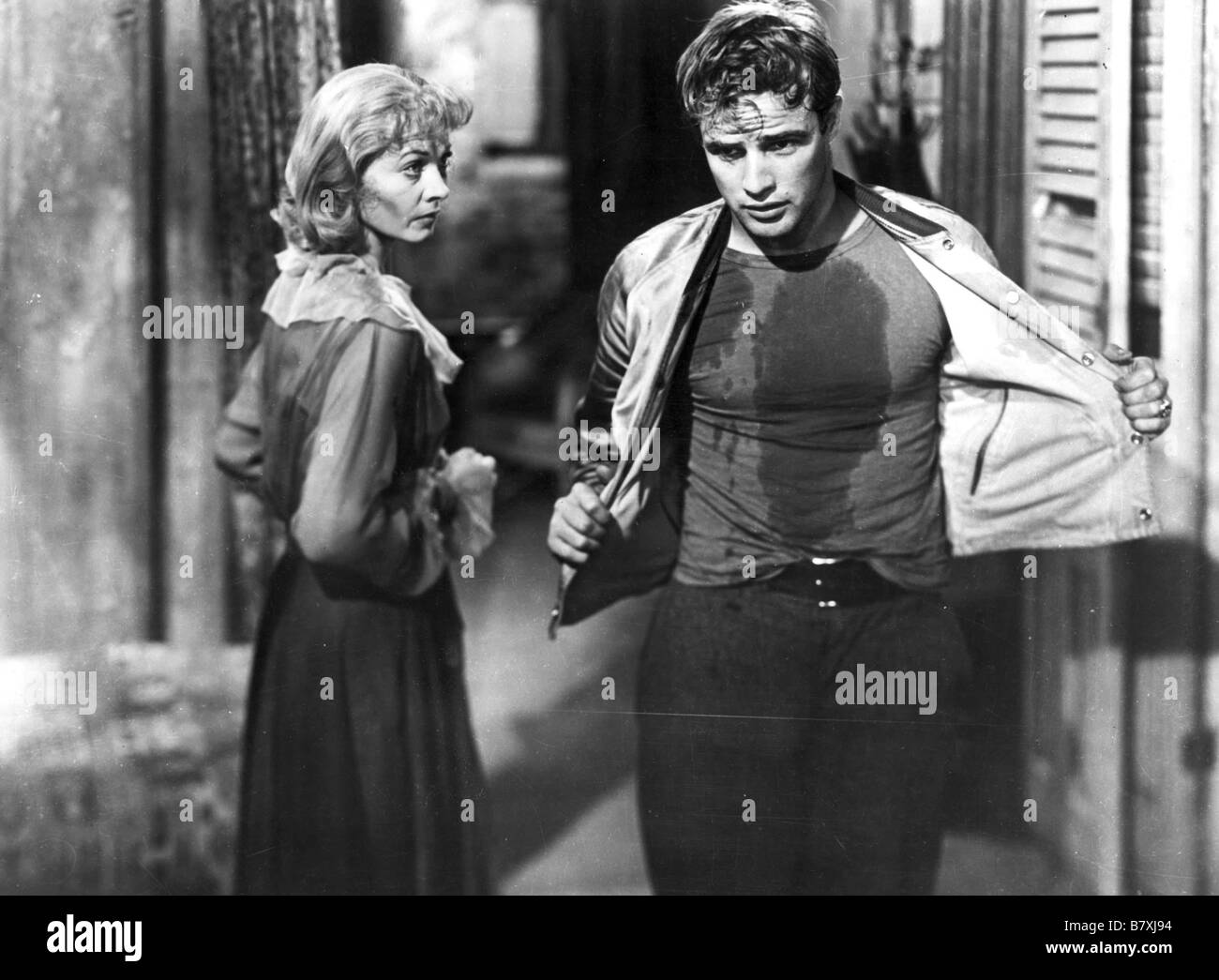 Un tramway nommé Désir Année : 1951 USA Marlon Brando, Vivien Leigh Réalisateur : Elia Kazan Banque D'Images